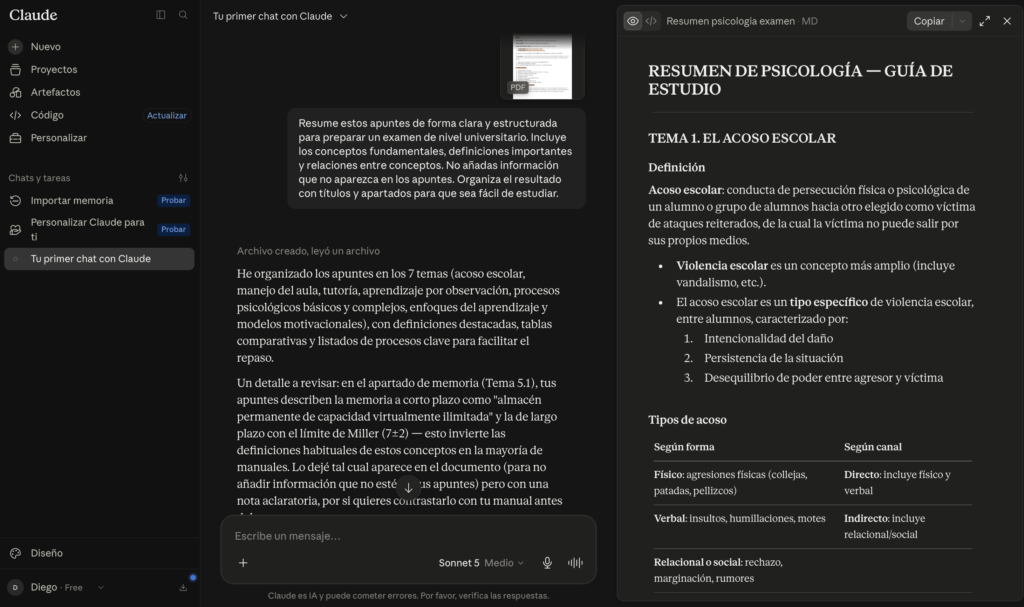 He probado 6 IA para resumir apuntes: ¿cuál funciona mejor? captura de pantalla 2026 08 23 a las 20.59.53