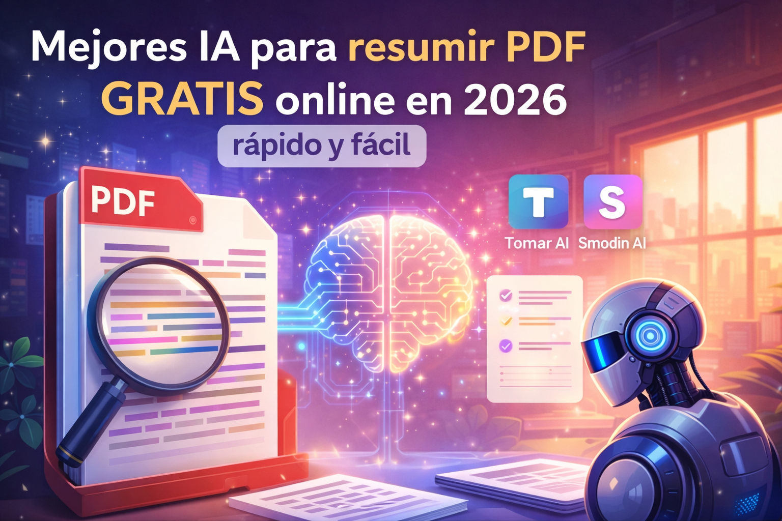 Las 6 mejores IA para resumir PDF GRATIS en 2026 (funcionan de verdad) Las 6 mejores IA para resumir PDF GRATIS en 2026 (funcionan de verdad)